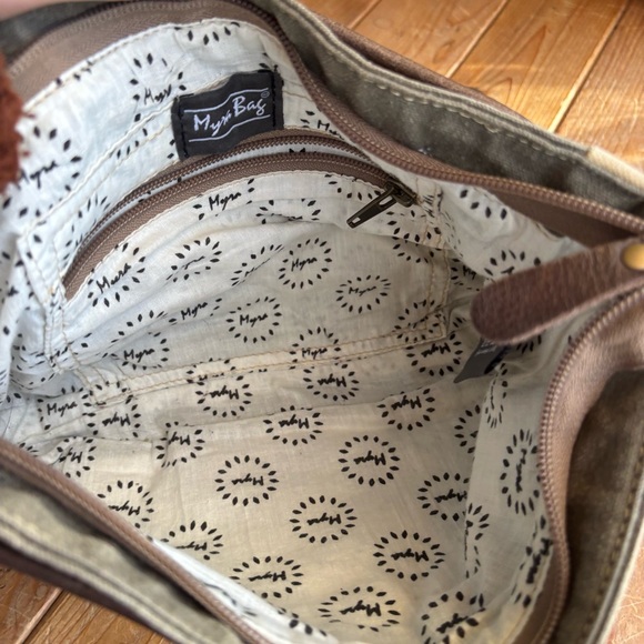 Myra Upcycled Canvas Crossbody Bag - Picture 4 of 6